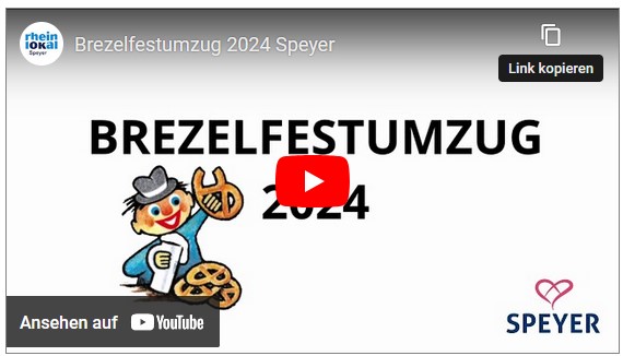 Brezelfestumzug 2024 Speyer - Live aus Speyer auf der Maximilianstraße vorm Media:TOR.